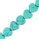 Natural stone bead Heart 10mm Turquoise